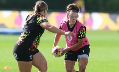 260825 - Wales Women Rugby World Cup Training Session - Lleucu George during a Wales training session ahead of their Women’s Rugby World Cup match against Canada
