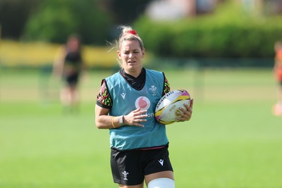 260825 - Wales Women Rugby World Cup Training Session - Kerin Lake during a Wales training session ahead of their Women’s Rugby World Cup match against Canada