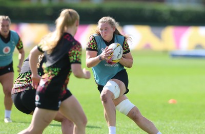 260825 - Wales Women Rugby World Cup Training Session - Alaw Pyrs during a Wales training session ahead of their Women’s Rugby World Cup match against Canada