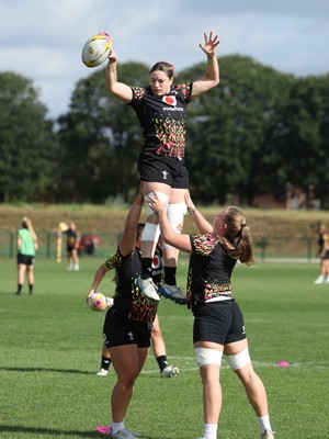 260825 - Wales Women Rugby World Cup Training Session -  Gwen Crabb during a Wales training session ahead of their Women’s Rugby World Cup match against Canada