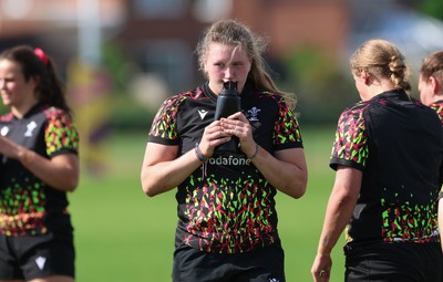 260825 - Wales Women Rugby World Cup Training Session -  Alaw Pyrs during a Wales training session ahead of their Women’s Rugby World Cup match against Canada