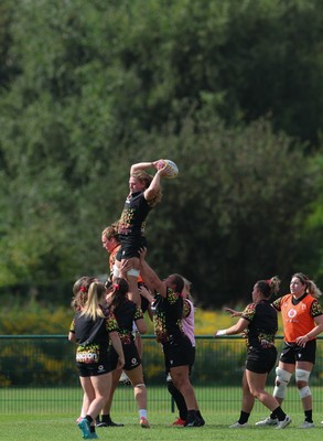 260825 - Wales Women Rugby World Cup Training Session - Alaw Pyrs during a Wales training session ahead of their Women’s Rugby World Cup match against Canada