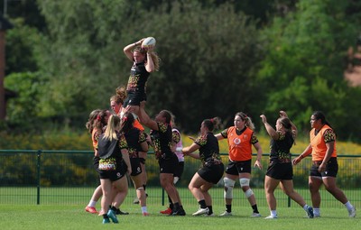 260825 - Wales Women Rugby World Cup Training Session - Alaw Pyrs during a Wales training session ahead of their Women’s Rugby World Cup match against Canada