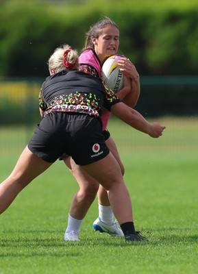 260825 - Wales Women Rugby World Cup Training Session -  Kayleigh Powell during a Wales training session ahead of their Women’s Rugby World Cup match against Canada