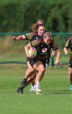 260825 - Wales Women Rugby World Cup Training Session - Kelsey Jones during a Wales training session ahead of their Women’s Rugby World Cup match against Canada
