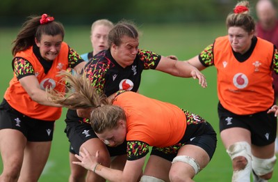 260825 - Wales Women Rugby World Cup Training Session - Alaw Pyrs during a Wales training session ahead of their Women’s Rugby World Cup match against Canada