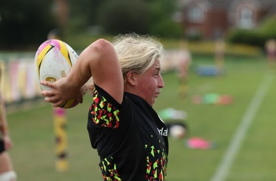 260825 - Wales Women Rugby World Cup Training Session -Molly Reardon during a Wales training session ahead of their Women’s Rugby World Cup match against Canada