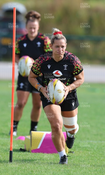 260825 - Wales Women Rugby World Cup Training Session -  Kerin Lake during a Wales training session ahead of their Women’s Rugby World Cup match against Canada