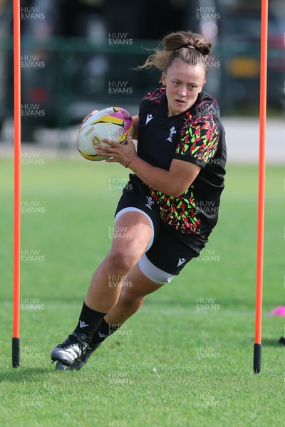 260825 - Wales Women Rugby World Cup Training Session - Lleucu George during a Wales training session ahead of their Women’s Rugby World Cup match against Canada