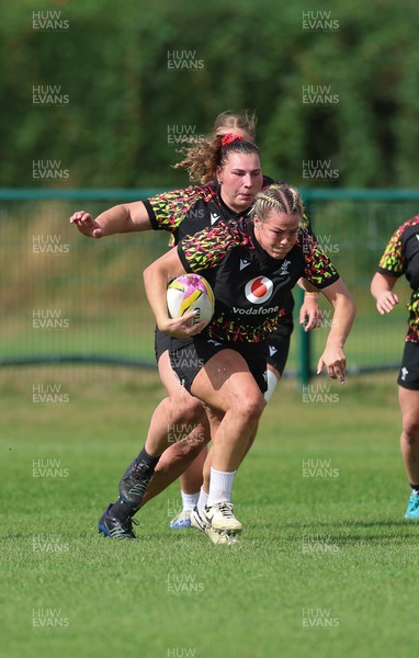 260825 - Wales Women Rugby World Cup Training Session - Kelsey Jones during a Wales training session ahead of their Women’s Rugby World Cup match against Canada