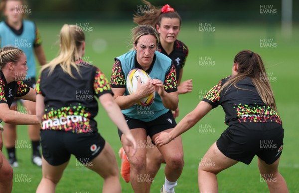 260825 - Wales Women Rugby World Cup Training Session - Courtney Keight during a Wales training session ahead of their Women’s Rugby World Cup match against Canada