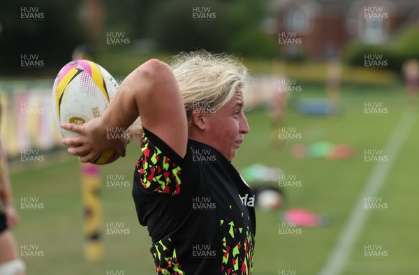 260825 - Wales Women Rugby World Cup Training Session -Molly Reardon during a Wales training session ahead of their Women’s Rugby World Cup match against Canada