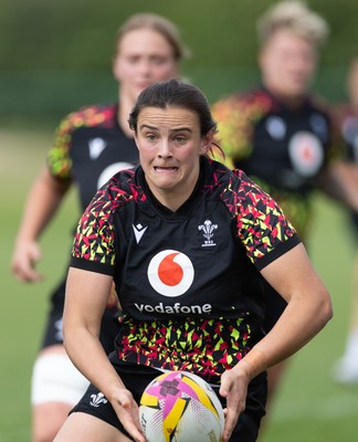 280825 - Wales Women Rugby World Cup Training Session - Branwen Metcalfe during a Wales rugby training session ahead of their Women’s Rugby World Cup match against Canada