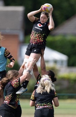280825 - Wales Women Rugby World Cup Training Session - Gwen Crabb during a Wales rugby training session ahead of their Women’s Rugby World Cup match against Canada