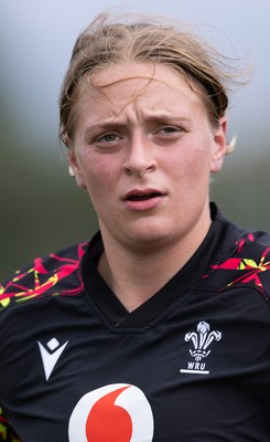 280825 - Wales Women Rugby World Cup Training Session - Tilly Vucaj during a Wales rugby training session ahead of their Women’s Rugby World Cup match against Canada
