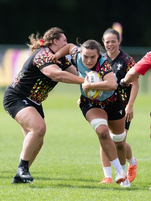280825 - Wales Women Rugby World Cup Training Session - Bryonie King during a Wales rugby training session ahead of their Women’s Rugby World Cup match against Canada