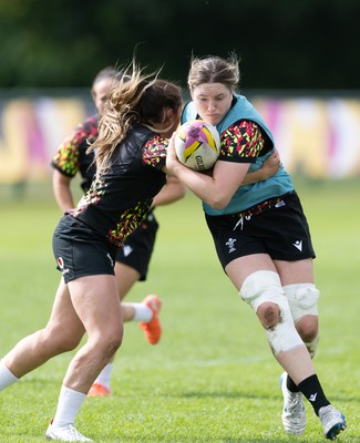 280825 - Wales Women Rugby World Cup Training Session - Gwen Crabb during a Wales rugby training session ahead of their Women’s Rugby World Cup match against Canada