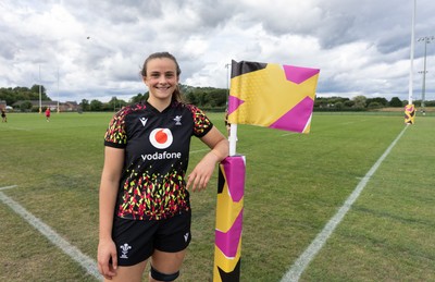 280825 - Wales Women Rugby World Cup Training Session - Branwen Metcalfe, who will win her first senior Welsh cap if she comes off the bench, during a Wales rugby training session ahead of their Women’s Rugby World Cup match against Canada