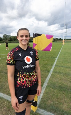 280825 - Wales Women Rugby World Cup Training Session - Branwen Metcalfe, who will win her first senior Welsh cap if she comes off the bench, during a Wales rugby training session ahead of their Women’s Rugby World Cup match against Canada