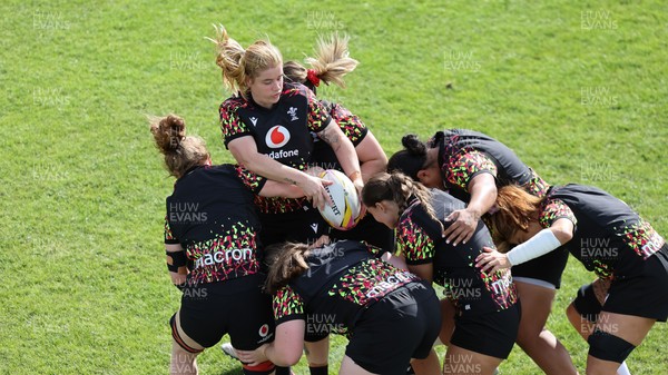 280825 - Wales Women Rugby World Cup Training Session - Bethan Lewis during a Wales rugby training session ahead of their Women’s Rugby World Cup match against Canada