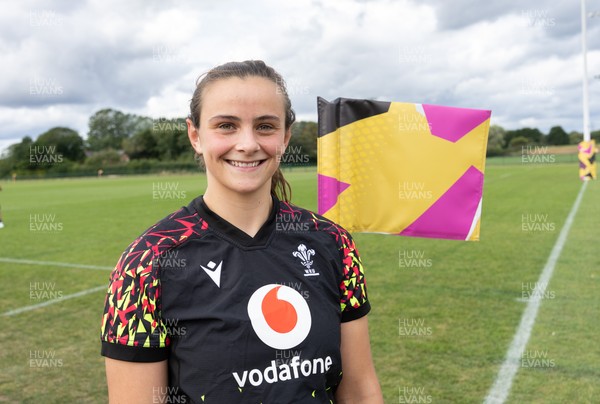 280825 - Wales Women Rugby World Cup Training Session - Branwen Metcalfe, who will win her first senior Welsh cap if she comes off the bench, during a Wales rugby training session ahead of their Women’s Rugby World Cup match against Canada