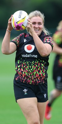 180825 - Wales Women Training Session - Alex Callendar during a Wales Women training session ahead of their first Women’s Rugby World Cup match against Scotland