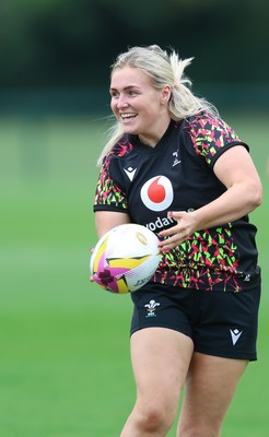 180825 - Wales Women Training Session - Alex Callendar during a Wales Women training session ahead of their first Women’s Rugby World Cup match against Scotland