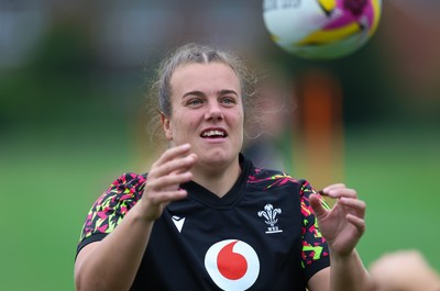 180825 - Wales Women Training Session - Carys Phillips during a Wales Women training session ahead of their first Women’s Rugby World Cup match against Scotland