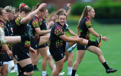 180825 - Wales Women Training Session - Lleucu George during a Wales Women training session ahead of their first Women’s Rugby World Cup match against Scotland