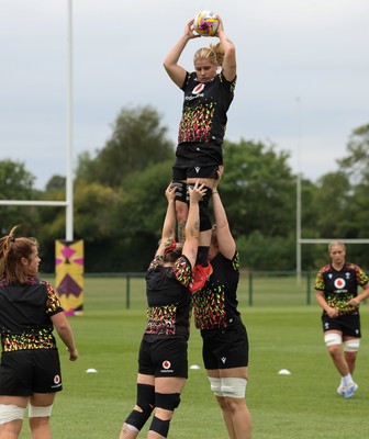 180825 - Wales Women Training Session - Bethan Lewis during a Wales Women training session ahead of their first Women’s Rugby World Cup match against Scotland