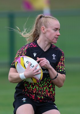 180825 - Wales Women Training Session - Cath Richards during a Wales Women training session ahead of their first Women’s Rugby World Cup match against Scotland
