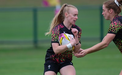 180825 - Wales Women Training Session - Cath Richards during a Wales Women training session ahead of their first Women’s Rugby World Cup match against Scotland