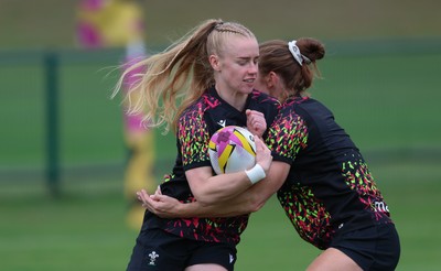 180825 - Wales Women Training Session - Cath Richards during a Wales Women training session ahead of their first Women’s Rugby World Cup match against Scotland