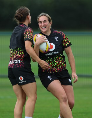 180825 - Wales Women Training Session - Courtney Keight during a Wales Women training session ahead of their first Women’s Rugby World Cup match against Scotland