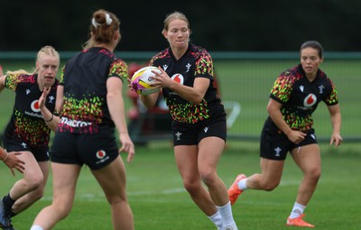 180825 - Wales Women Training Session - Carys Cox during a Wales Women training session ahead of their first Women’s Rugby World Cup match against Scotland