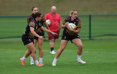 180825 - Wales Women Training Session - Courtney Keight during a Wales Women training session ahead of their first Women’s Rugby World Cup match against Scotland