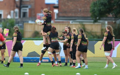 180825 - Wales Women Training Session - Abbie Fleming during a Wales Women training session ahead of their first Women’s Rugby World Cup match against Scotland