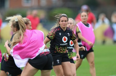 180825 - Wales Women Training Session - Kayleigh Powell during a Wales Women training session ahead of their first Women’s Rugby World Cup match against Scotland