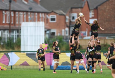 180825 - Wales Women Training Session - Bethan Lewis during a Wales Women training session ahead of their first Women’s Rugby World Cup match against Scotland
