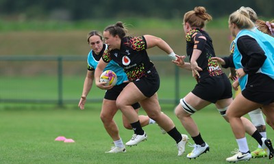 180825 - Wales Women Training Session - Katherine Baverstock during a Wales Women training session ahead of their first Women’s Rugby World Cup match against Scotland