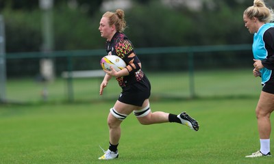 180825 - Wales Women Training Session - Abbie Fleming during a Wales Women training session ahead of their first Women’s Rugby World Cup match against Scotland
