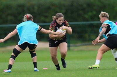 180825 - Wales Women Training Session - Maisie Davies during a Wales Women training session ahead of their first Women’s Rugby World Cup match against Scotland