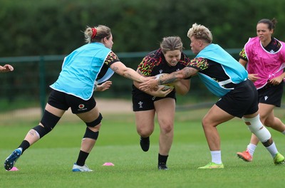180825 - Wales Women Training Session - Maisie Davies during a Wales Women training session ahead of their first Women’s Rugby World Cup match against Scotland