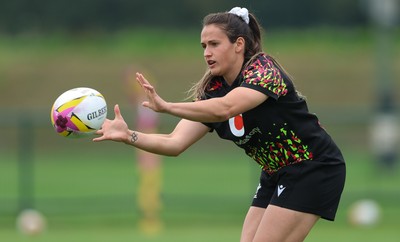 180825 - Wales Women Training Session - Kayleigh Powell during a Wales Women training session ahead of their first Women’s Rugby World Cup match against Scotland