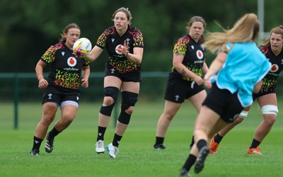 180825 - Wales Women Training Session - Gwen Crabb during a Wales Women training session ahead of their first Women’s Rugby World Cup match against Scotland