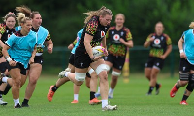 180825 - Wales Women Training Session - Alaw Pyrs during a Wales Women training session ahead of their first Women’s Rugby World Cup match against Scotland