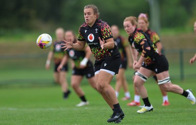 180825 - Wales Women Training Session - Carys Phillips during a Wales Women training session ahead of their first Women’s Rugby World Cup match against Scotland