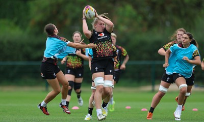 180825 - Wales Women Training Session - Alaw Pyrs during a Wales Women training session ahead of their first Women’s Rugby World Cup match against Scotland