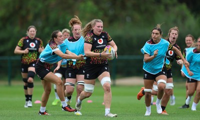 180825 - Wales Women Training Session - Alaw Pyrs during a Wales Women training session ahead of their first Women’s Rugby World Cup match against Scotland