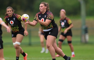 180825 - Wales Women Training Session - Gwenllian Pyrs during a Wales Women training session ahead of their first Women’s Rugby World Cup match against Scotland